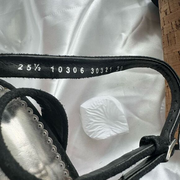 Carlo Rossetti Cork Platform Pump Open Toe Black/Tan Women’s Shoe Size 8.5 - Picture 7 of 8